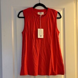 THE GREAT. Vibrant Red Tank Top